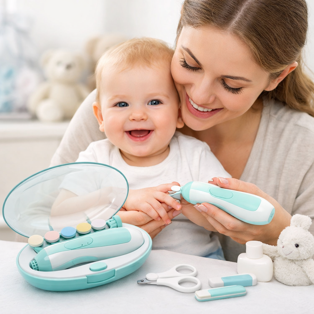 Baby Electric Nail Trimmer Kid Nail Polisher Tool Baby Care Multifunctional Fingernail Cutter Trimmer Infant Manicure Set