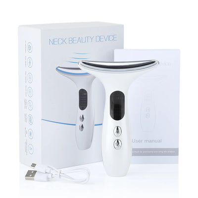 EMS Face Neck Lift Beauty Device Facial Massager LED Double Chin Remover Skin Rejuvenation Tightening Anti Wrinkle