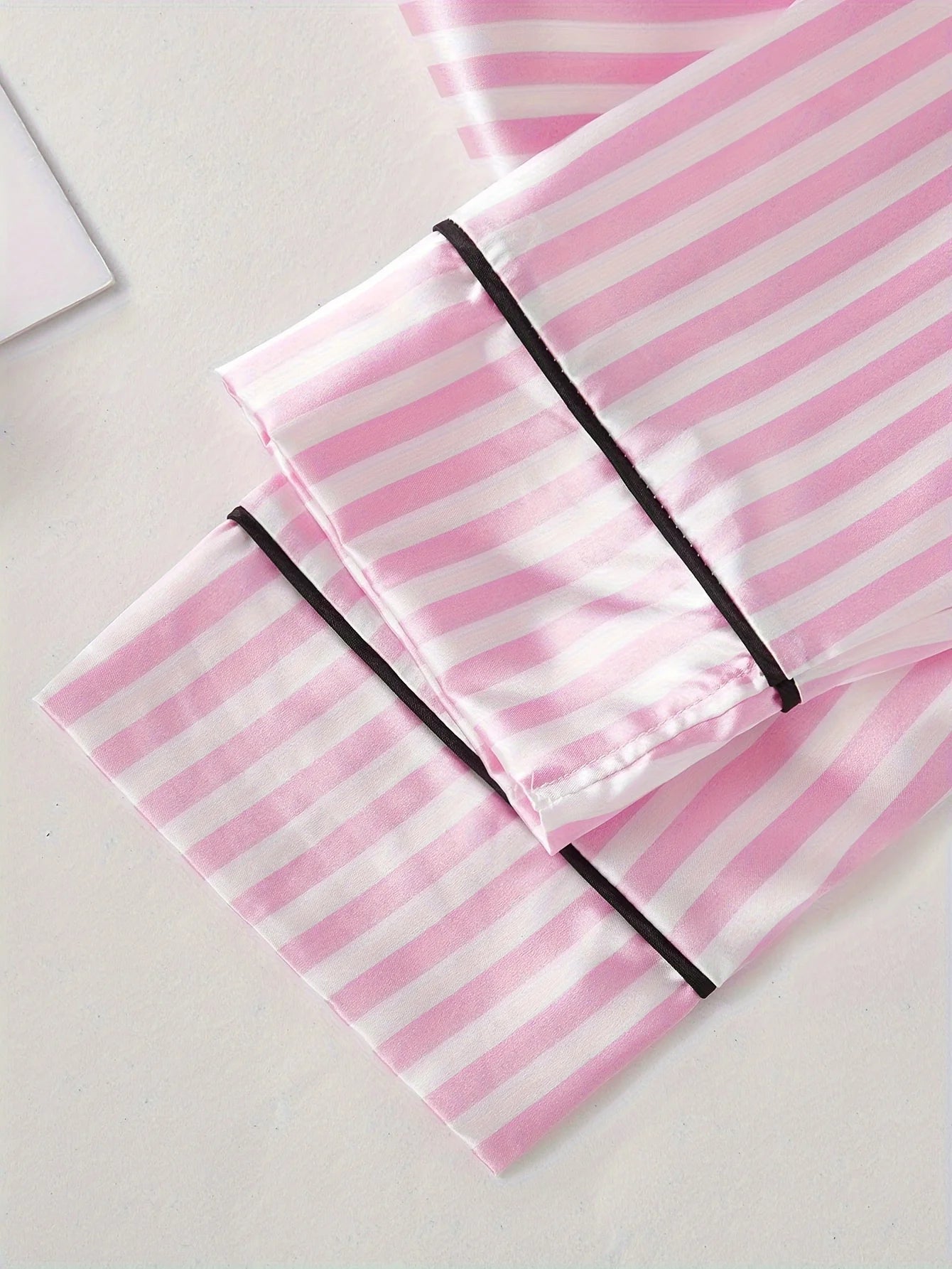 Autumn winter Striped Pajamas Set for Women Sleepwear Long Sleeve Button Top and Long Pants Set Homewear and Loungewear