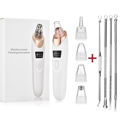 Blackhead Remover Face Deep Nose Cleaner T Zone Pore Acne Pimple Removal Vacuum Suction Facial Diamond Beauty Clean Skin Tool