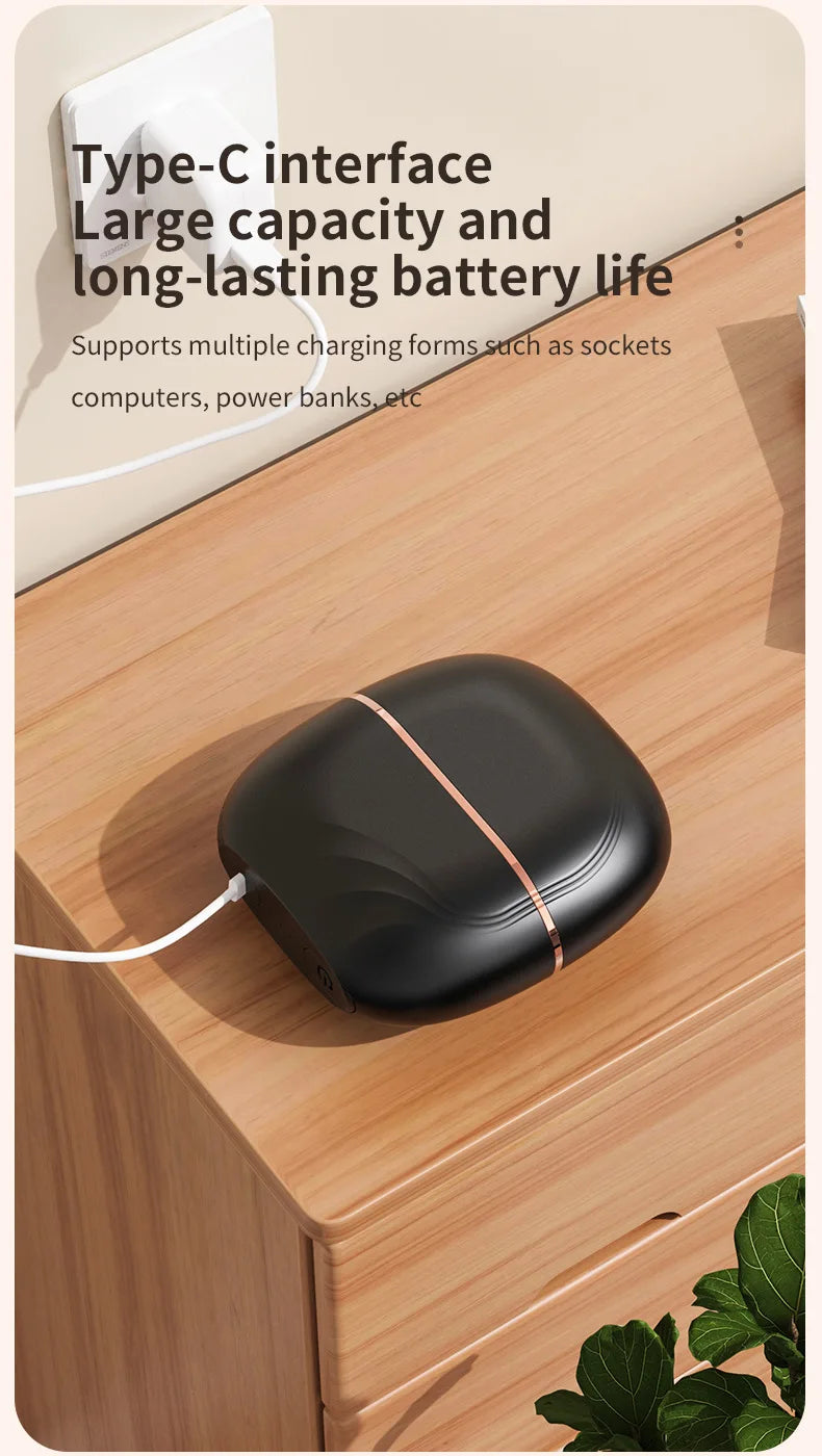 New Mini Straightener Rechargeable Portable Hair Straightener Brush Anti-Scald Shell Cordless USB Charging Straightener.