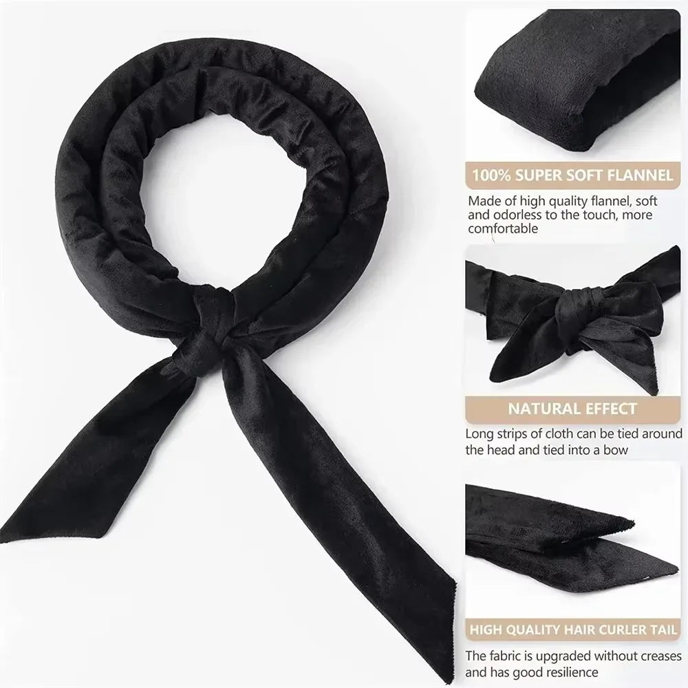 4pcs No Heat Hair Curler Women Lazy Curls Heatless Headband For Sleeping Overnight Waves Wake Up Perfect For All Hair