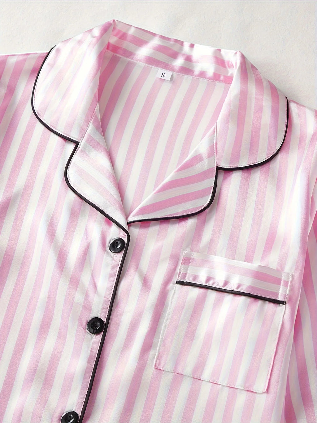 Autumn winter Striped Pajamas Set for Women Sleepwear Long Sleeve Button Top and Long Pants Set Homewear and Loungewear