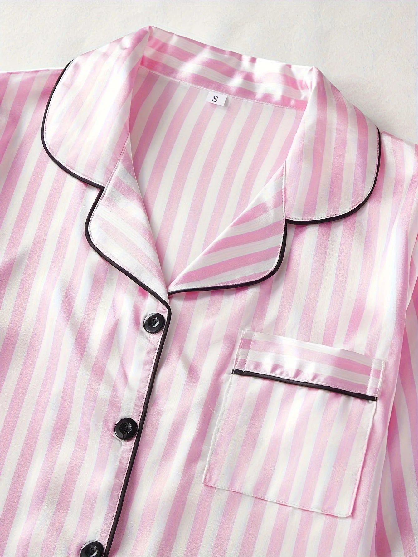 Autumn winter Striped Pajamas Set for Women Sleepwear Long Sleeve Button Top and Long Pants Set Homewear and Loungewear