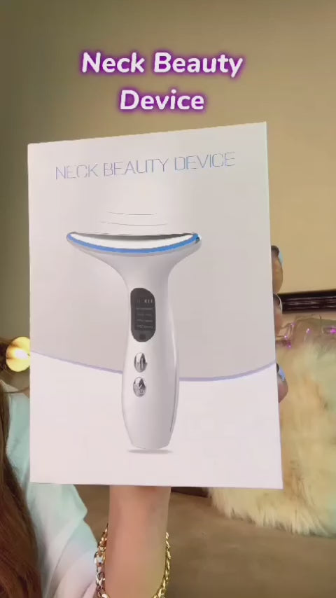 EMS Face Neck Lift Beauty Device Facial Massager LED Double Chin Remover Skin Rejuvenation Tightening Anti Wrinkle