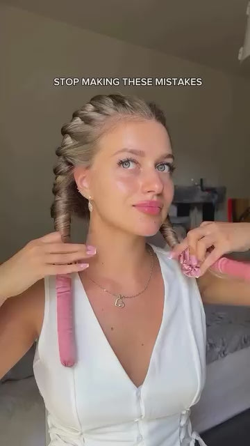 4pcs No Heat Hair Curler Women Lazy Curls Heatless Headband For Sleeping Overnight Waves Wake Up Perfect For All Hair